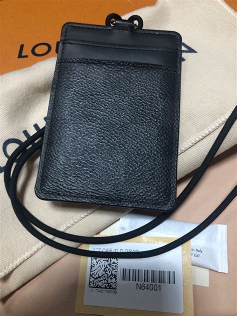 louis vuitton id card holder lanyard|louis vuitton side up card holder.